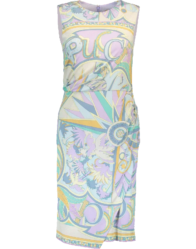 Miami Print Marilyn Dress