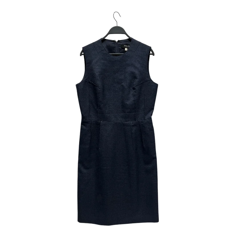 JUNYA WATANABE COMME des GARCONS/Camisole Dress/L/Cotton/NVY/ONE SLIT ON BTTM