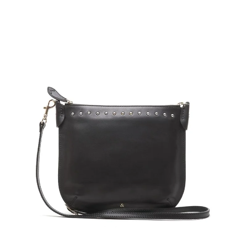 TALIA Cross Body Bag / Clutch - Black Nappa