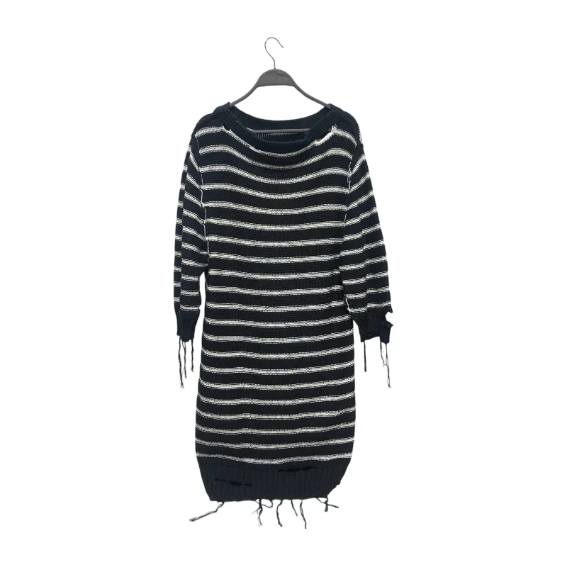 Maison Martin Margiela/Dress/XS/Stripe/Cotton/MLT/MM6 DISTRESSED KNIT DRESS