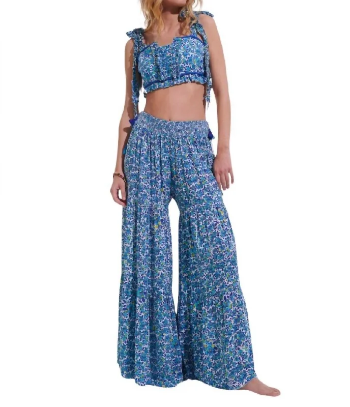 Soledad Pant In Blue Ocean