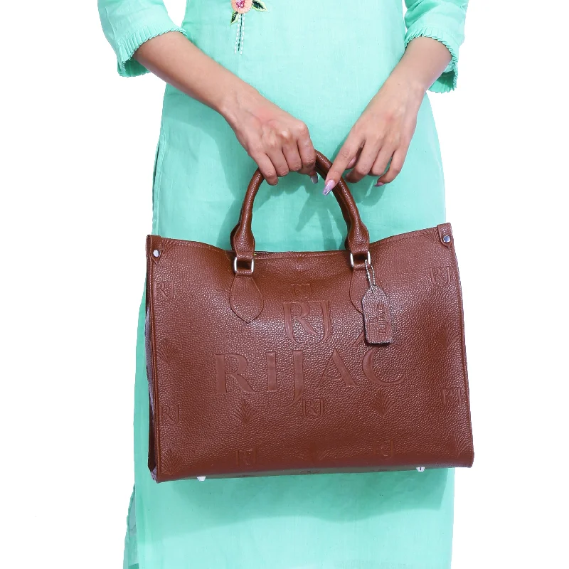 RIJAC Tawny Brown On The Go Tote Bag