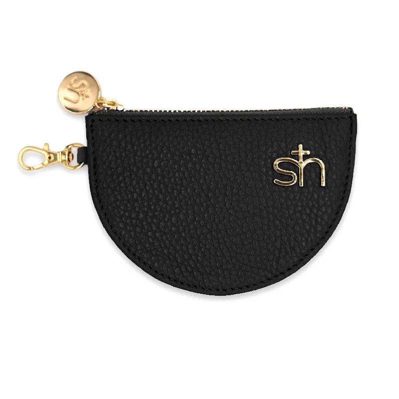 Zip Coin Pouch Black