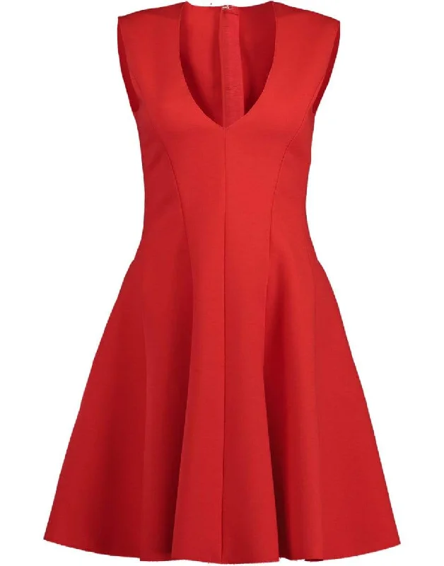 Red Fit & Flare Dress