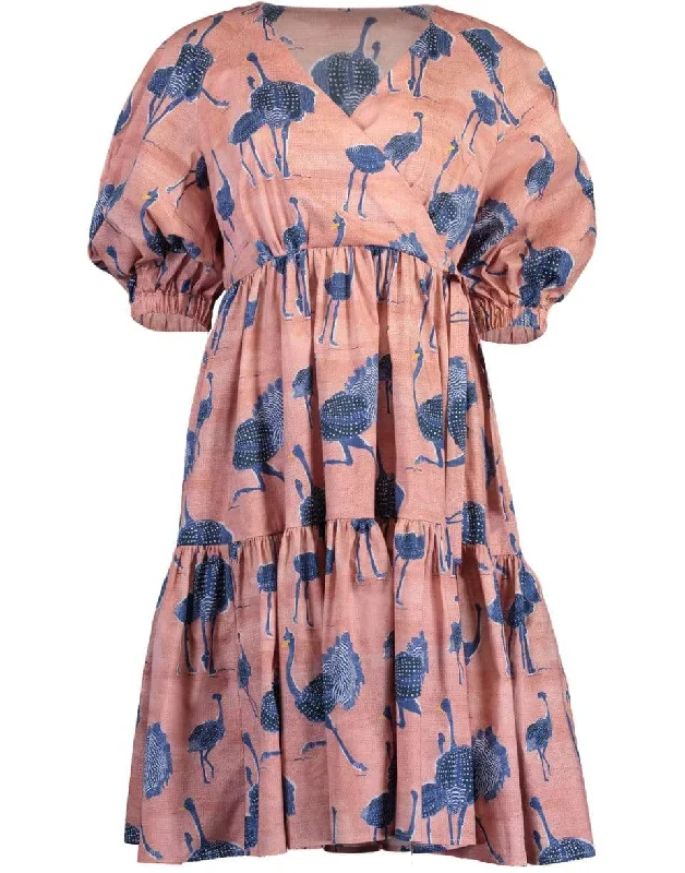 Short Sleeve Print Dress