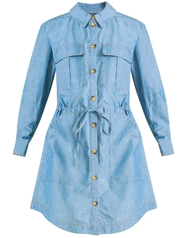 Chambray Alyse Shirt Dress