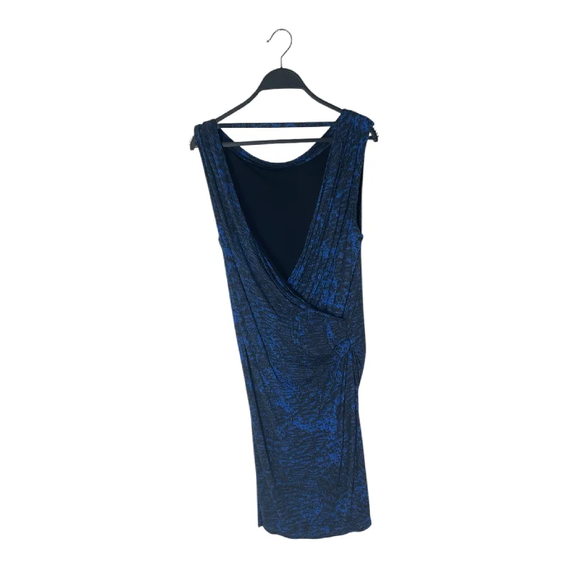 Helmut Lang/SS Dress/M/Animal Pattern/Cotton/BLU/