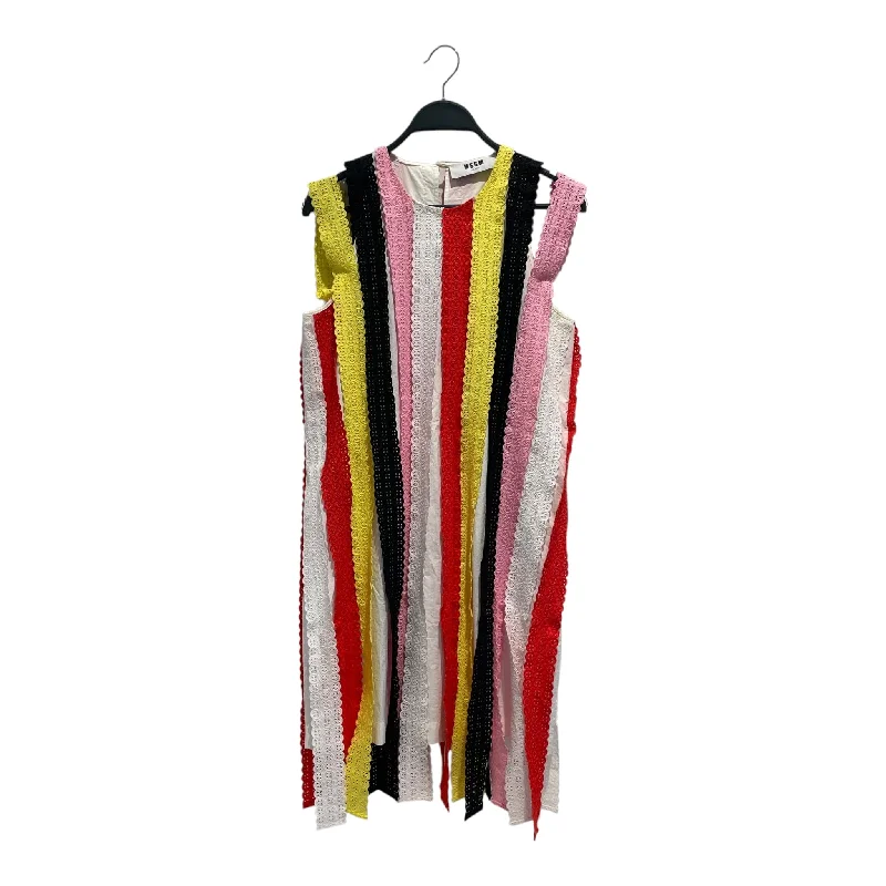 MSGM/Dress/M/Stripe/Cotton/MLT/184306-01