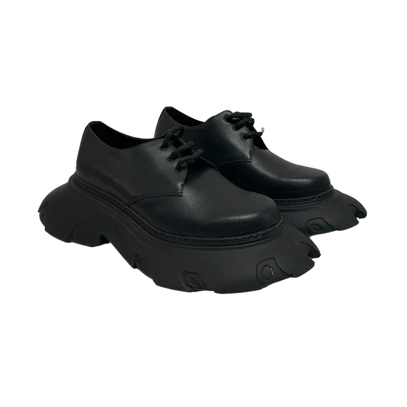 COMME des GARCONS/Dress Shoes/EU 39/Leather/BLK/XL SOLE RUNNER/DERBY