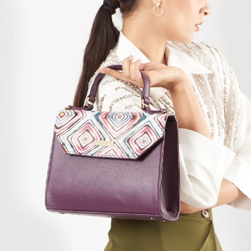 A' La' Mode Handbag- Violet