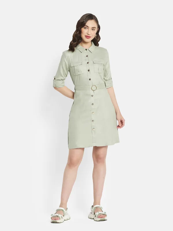 Women Dusty Mint Dress