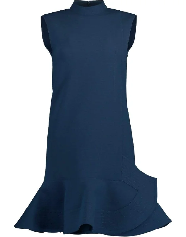 Sleeveless Peplum Hem Dress