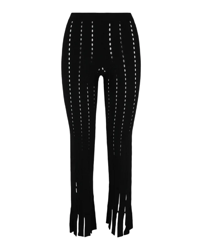 Knitted Cutout Pants