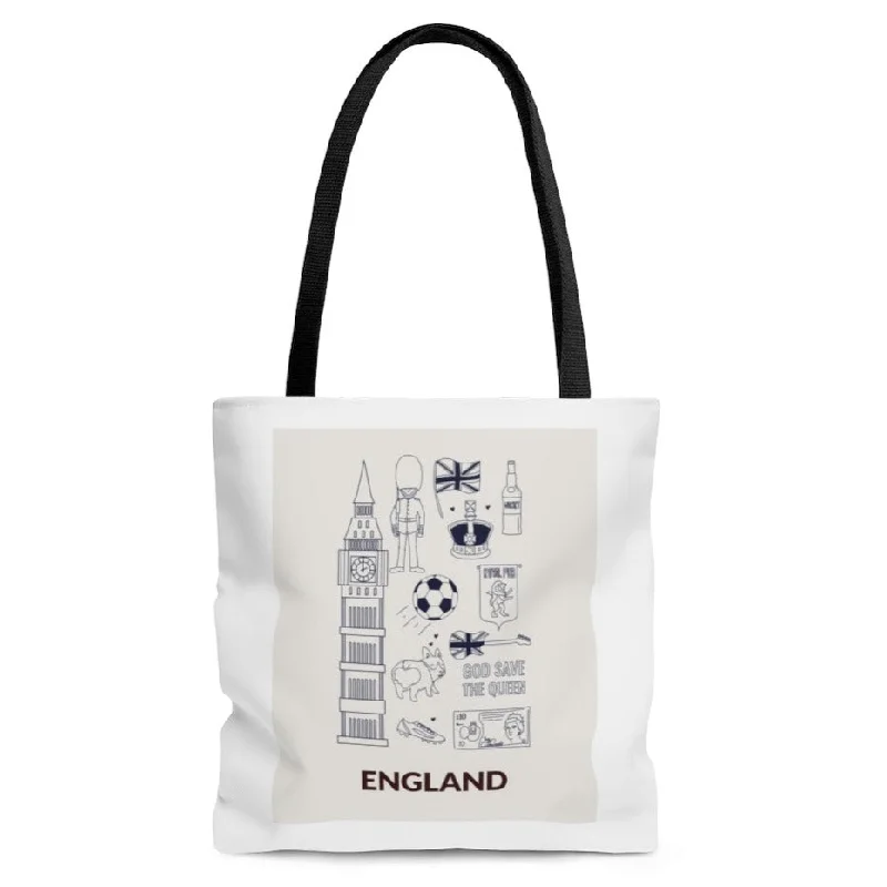 Symbols of ENGLAND Everyday Shopper Tote Bag Medium