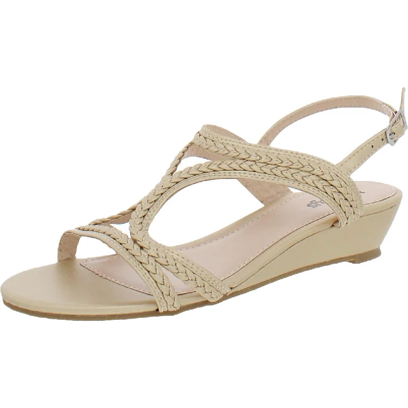 Masseys Womens Krissie  Slip On Dressy Wedge Sandals