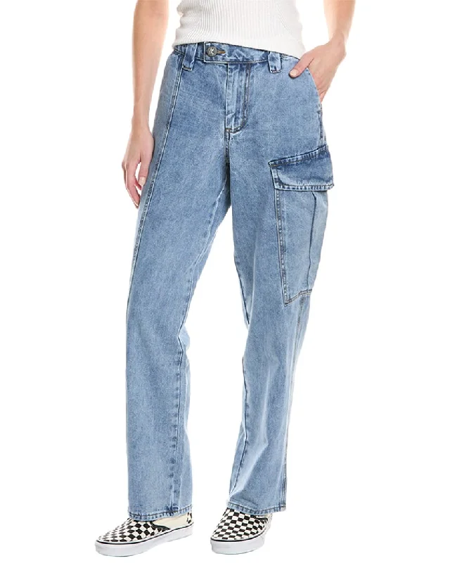 One Teaspoon New Fiction Berlin Blue Wide Leg Jean