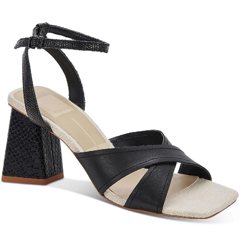 Dolce Vita Womens tiki Leather Dressy Ankle Strap