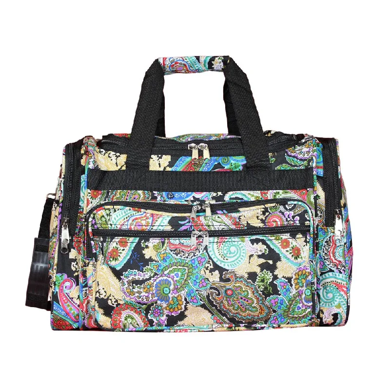 World Traveler Paisley 19-inch Lightweight Carry-On Duffle Bag