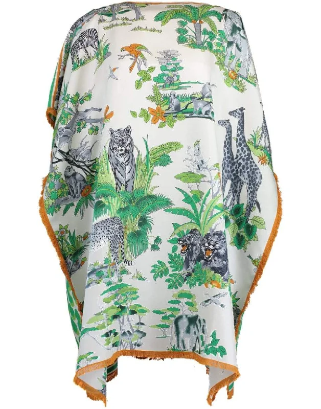 Safari Printed Silk Dress