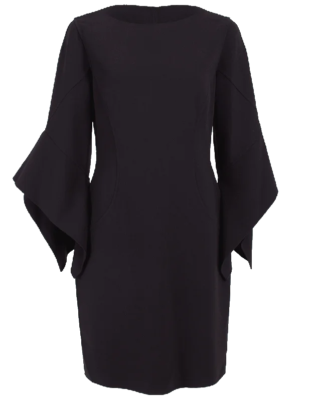 Drape Sleeve Sheath Dress