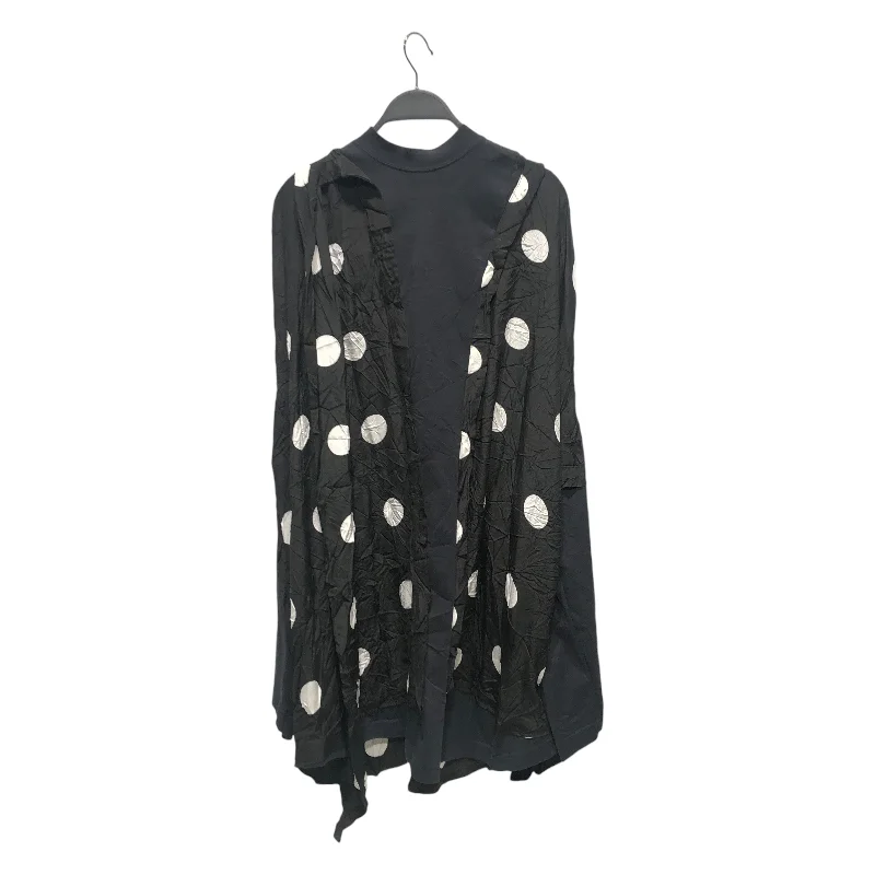 BALENCIAGA/LS Dress/3/Polka dot/BLK/dress w/ t shirt insert