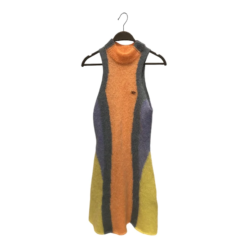 DIESEL/SL Dress/S/Stripe/Mohair/MLT/mohair long dress