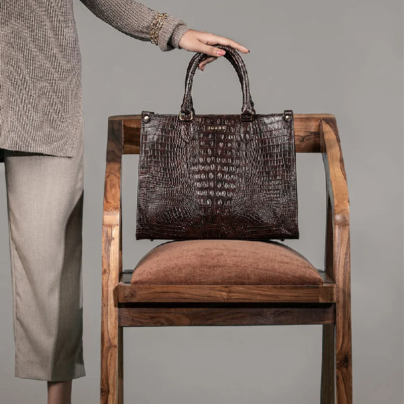 Classic Rustic Brown Tote Bag Perfect For Women & Girls