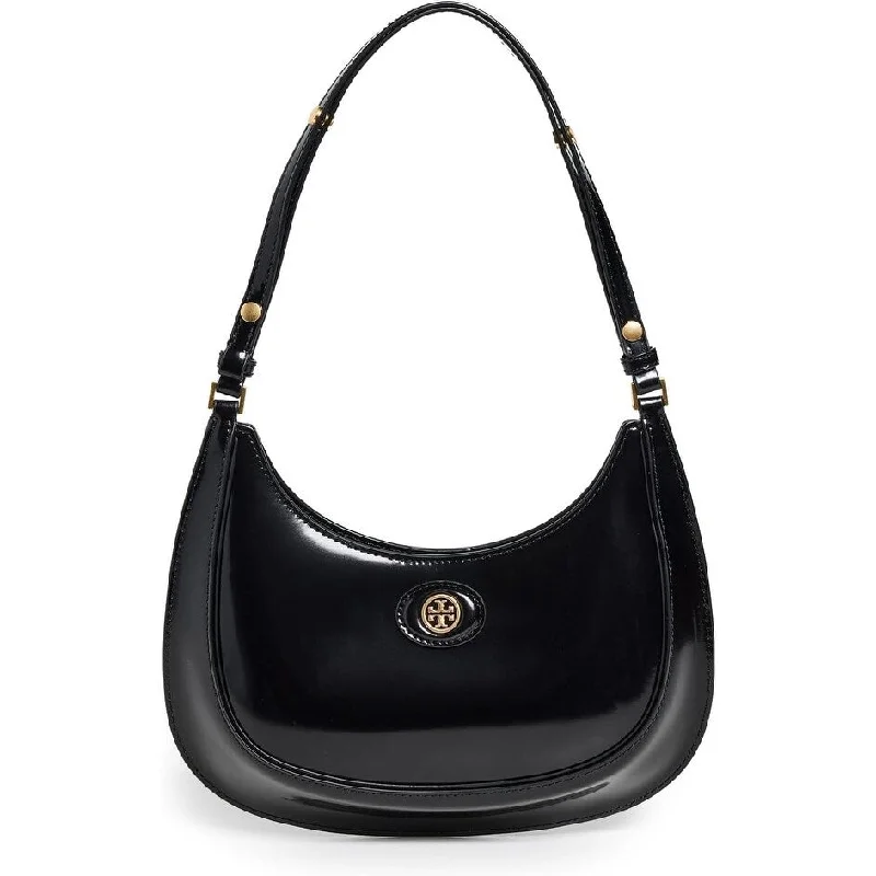 Tory Burch Women's Robinson Spazzolato Convertible Crescent, Black