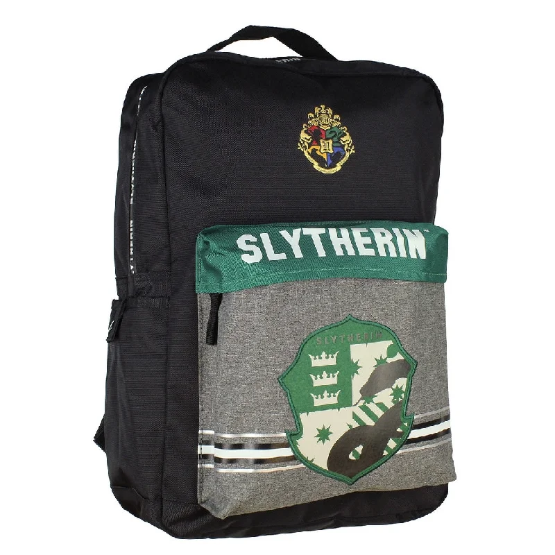 Harry Potter Slytherin Backpack School Book Bag With Laptop Sleeve - One Size