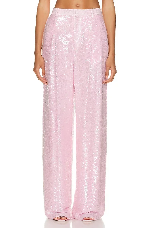 Sequin Relaxed Pant In Blossom