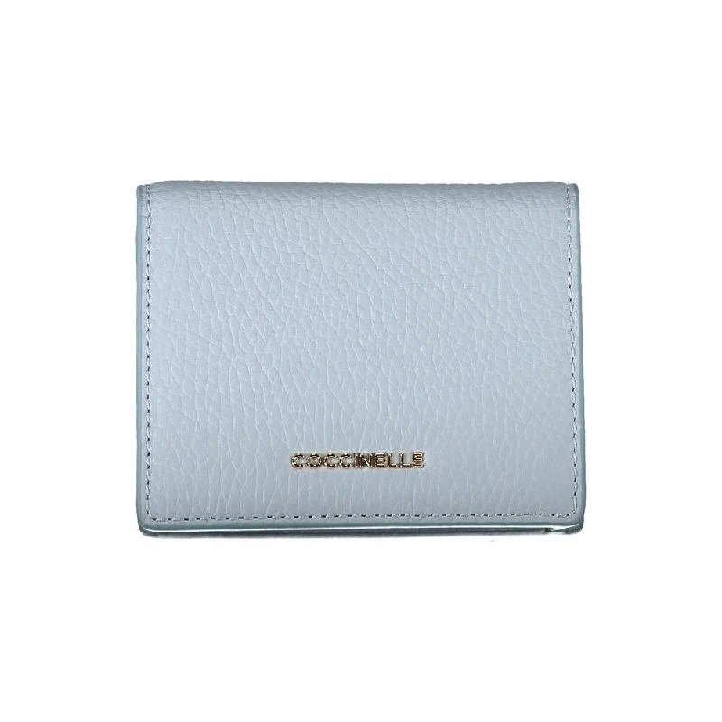 Coccinelle Light Blue Leather Women's Wallet