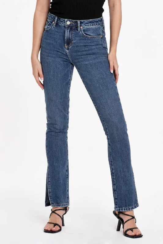 Blaire High Rise Slim Straight Denim In Romeland