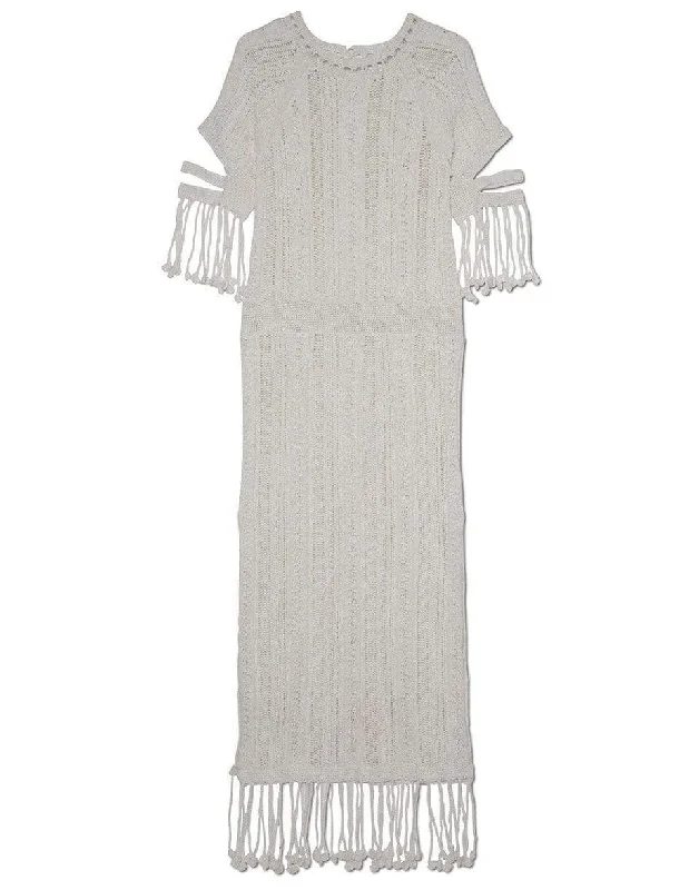 Emeri Chunky Cotton Fringe Dress