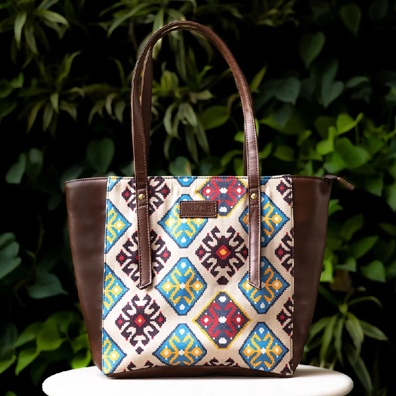 Sophisticated Multi Color Tote Bag Perfect For Women & Girls