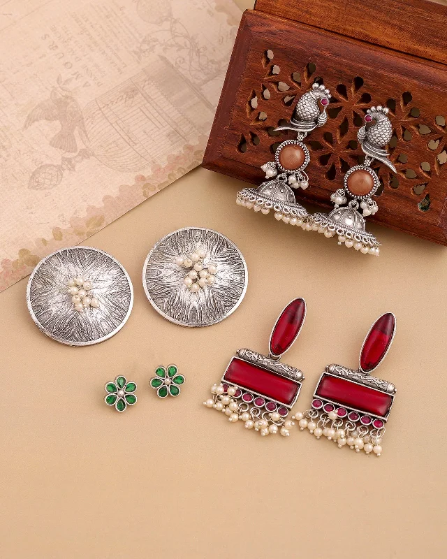 Charul Combo Earring Set - wxo