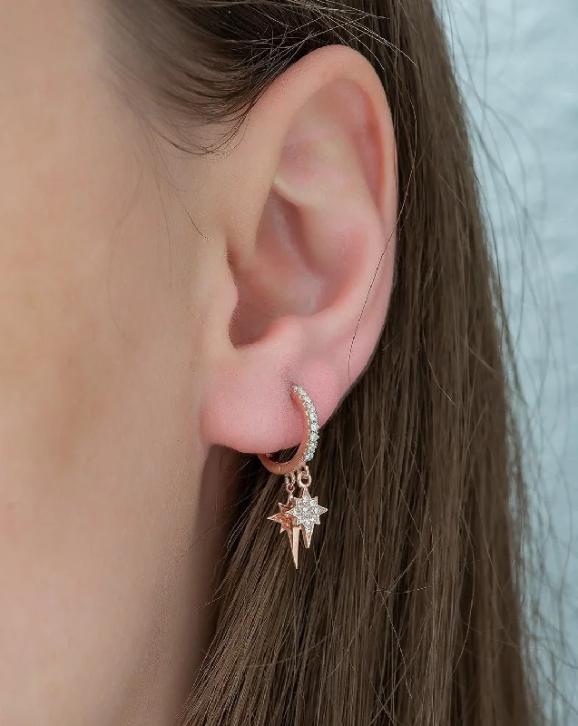 Double Pole Star Earrings