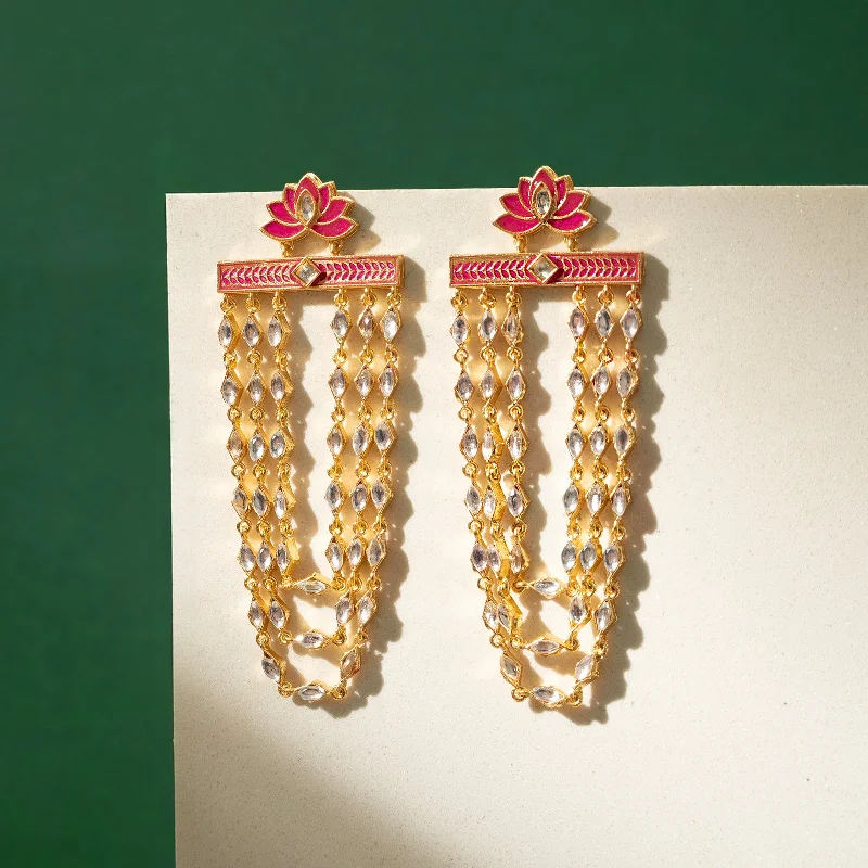 Ek Ladki Ko Dekha Fuschia Pink Truck art Earrings