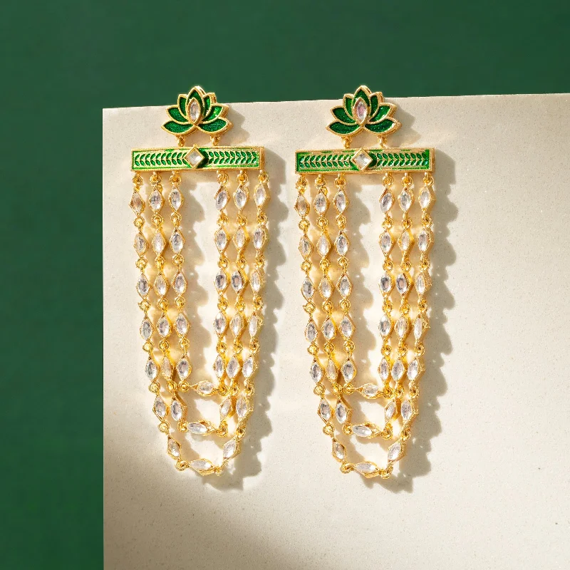 Ek Ladki Ko Dekha Green Truck art Earrings