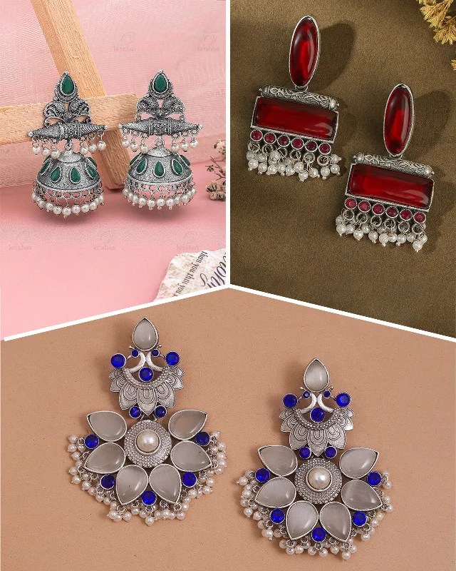 Jasveer Combo Earring Set - wxo