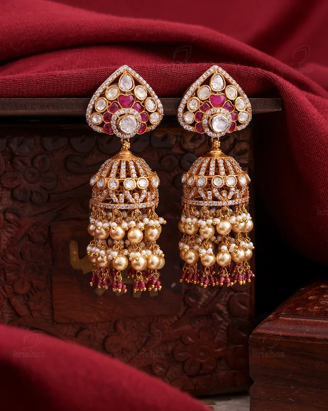 Kaveri 22k Gold Plated Jhumki