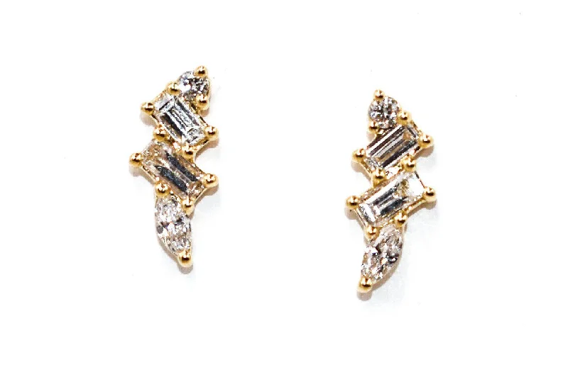 Multi-Shape Diamond Studs