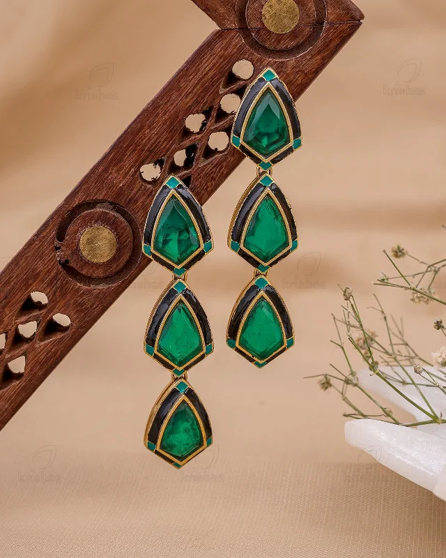 Rubab 22k Gold Plated Danglers