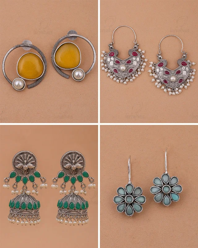 Shilpa Combo Earring Set - wxo