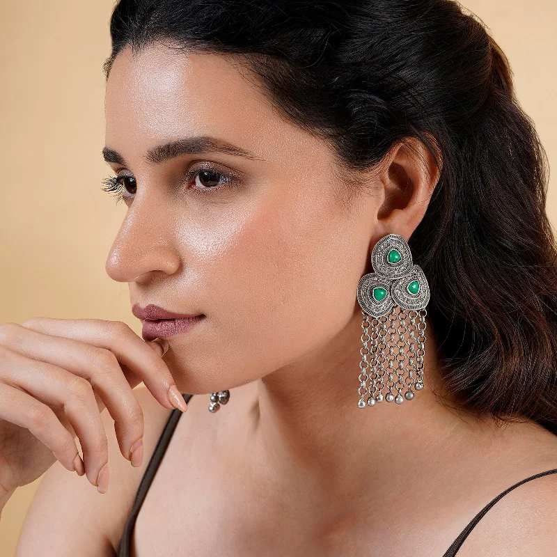 Teejh Katyani Silver Turquoise Earring