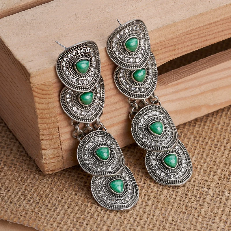 Teejh Sula Silver Turquoise Earring