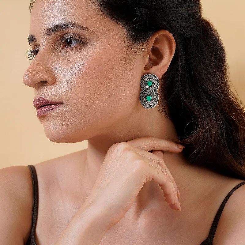 Teejh Tapti Silver Turquoise Stud