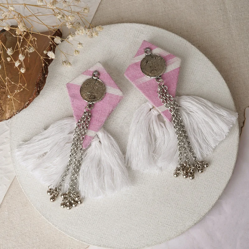 Teejh Vallari Pink Tassel Earring